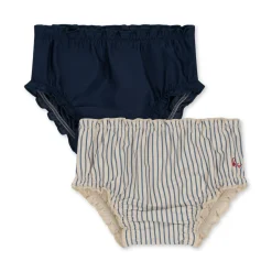 Konges Sløjd Badetøj|2 pak collette badebukser - BLUE STRIPE bluestripe