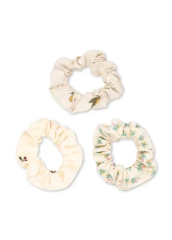 Konges Sløjd Accessories|3 pak scrunchie lille - CHERRY/LEMON/FLEUR COLORÈ cherry/lemon/fleurcolorè