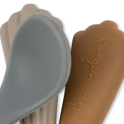 Konges Sløjd Spisetid|3 pak silikoneskeer - WARM GREY warmgrey