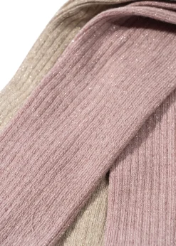 Konges Sløjd Accessories|2 pak strømpebukser - rose/off white rose/offwhite