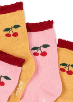 Konges Sløjd Accessories|2 pak strømper - cherry