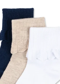 Konges Sløjd Accessories|3 pak strømper - white/navy/beige