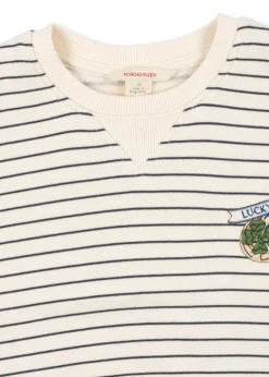 Konges Sløjd Overdele|AMIO SWEATSHIRT - ANTIQUE WHITE / OMBRE BLUE