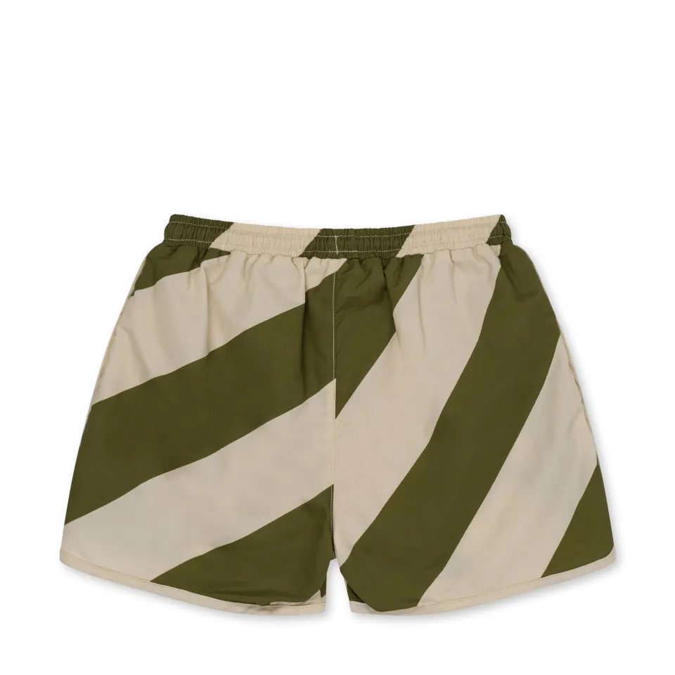 Konges Sløjd Badetøj|asnou badebukser - DARK OLIVE/CREAMY WHITE darkolive/creamywhite