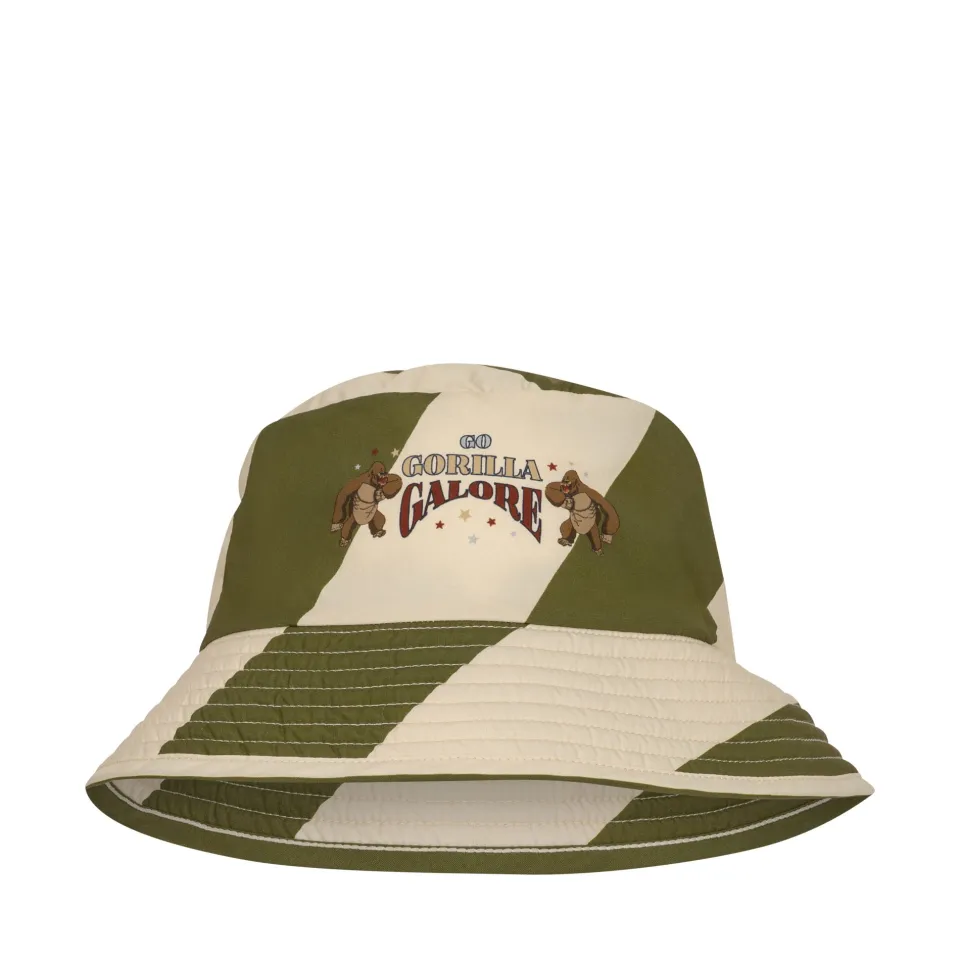 Konges Sløjd Badetøj|Accessories|asnou bøllehat - DARK OLIVE/CREAMY WHITE darkolive/creamywhite