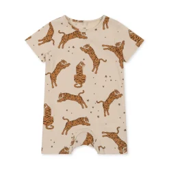 Konges Sløjd Overdele|basic romper - tiger sand tigersand