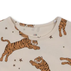 Konges Sløjd Overdele|basic romper - tiger sand tigersand