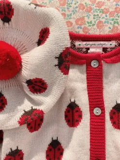 Konges Sløjd Accessories|Overtøj|Belou beret - ladybug