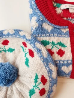 Konges Sløjd Overdele|BELOU CARDIGAN - CHERRY STRIPE cherrystripe