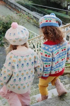 Konges Sløjd Overdele|BELOU CARDIGAN - CHERRY STRIPE cherrystripe