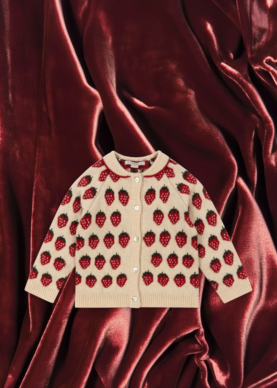 Konges Sløjd Overdele|Belou cardigan - strawberry