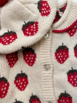 Konges Sløjd Overdele|Belou cardigan - strawberry