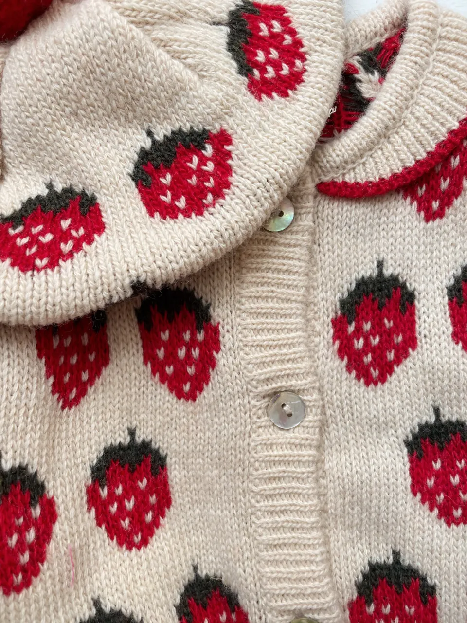 Konges Sløjd Overdele|Belou cardigan - strawberry
