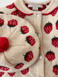 Konges Sløjd Overdele|Belou cardigan - strawberry