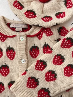 Konges Sløjd Overdele|Belou cardigan - strawberry
