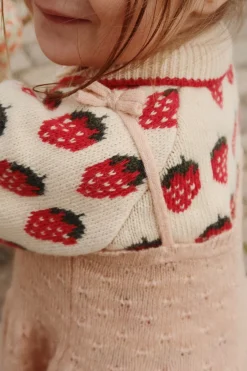 Konges Sløjd Overdele|Belou cardigan - strawberry