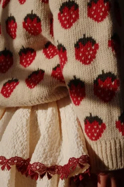 Konges Sløjd Overdele|Belou cardigan - strawberry