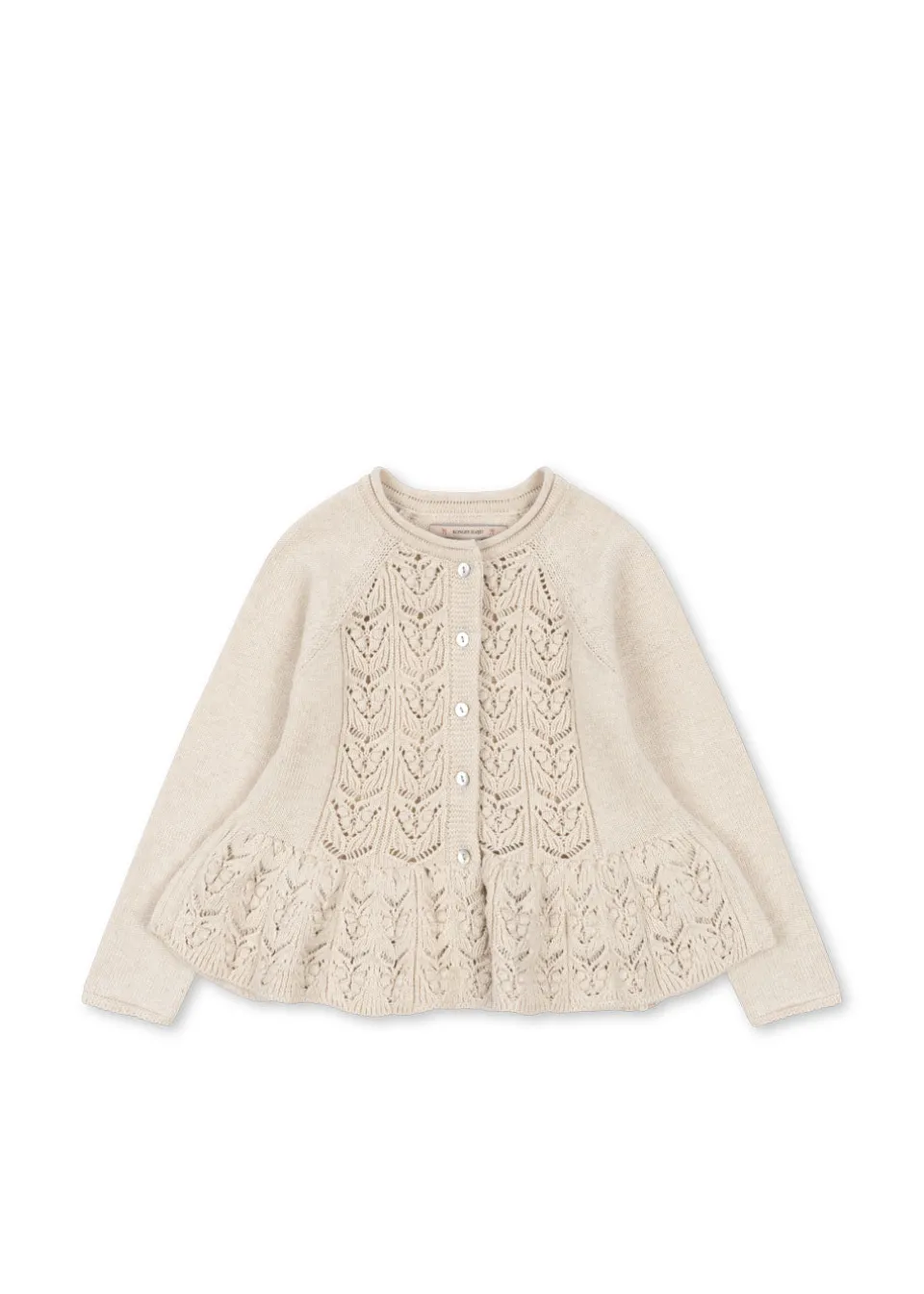 Konges Sløjd Overdele|cabby cardigan - off white melange offwhitemelange