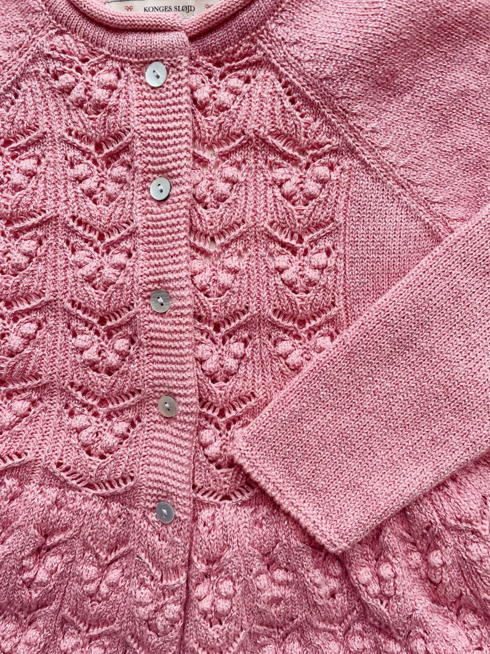 Konges Sløjd Overdele|cabby cardigan - powder pink powderpink