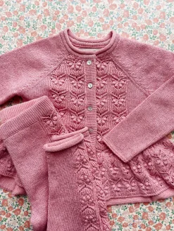 Konges Sløjd Overdele|cabby cardigan - powder pink powderpink