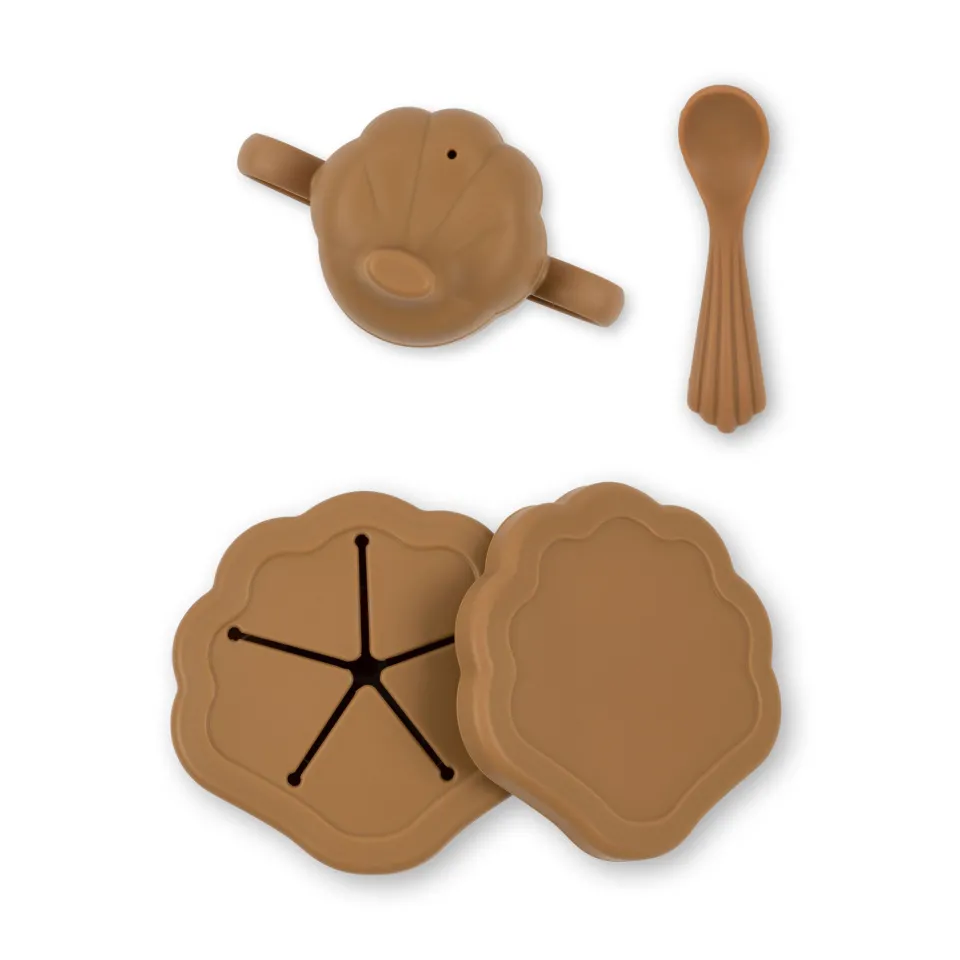 Konges Sløjd Spisetid|clam spisesæt - TERRA COTTA terracotta