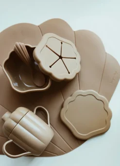Konges Sløjd Spisetid|clam spisesæt - TERRA COTTA terracotta