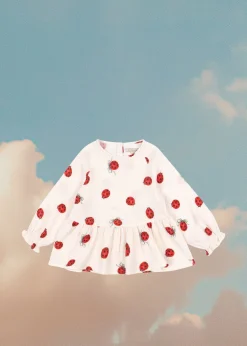 Konges Sløjd Overdele|Coco ladybug bluse - ladybug bow ladybugbow