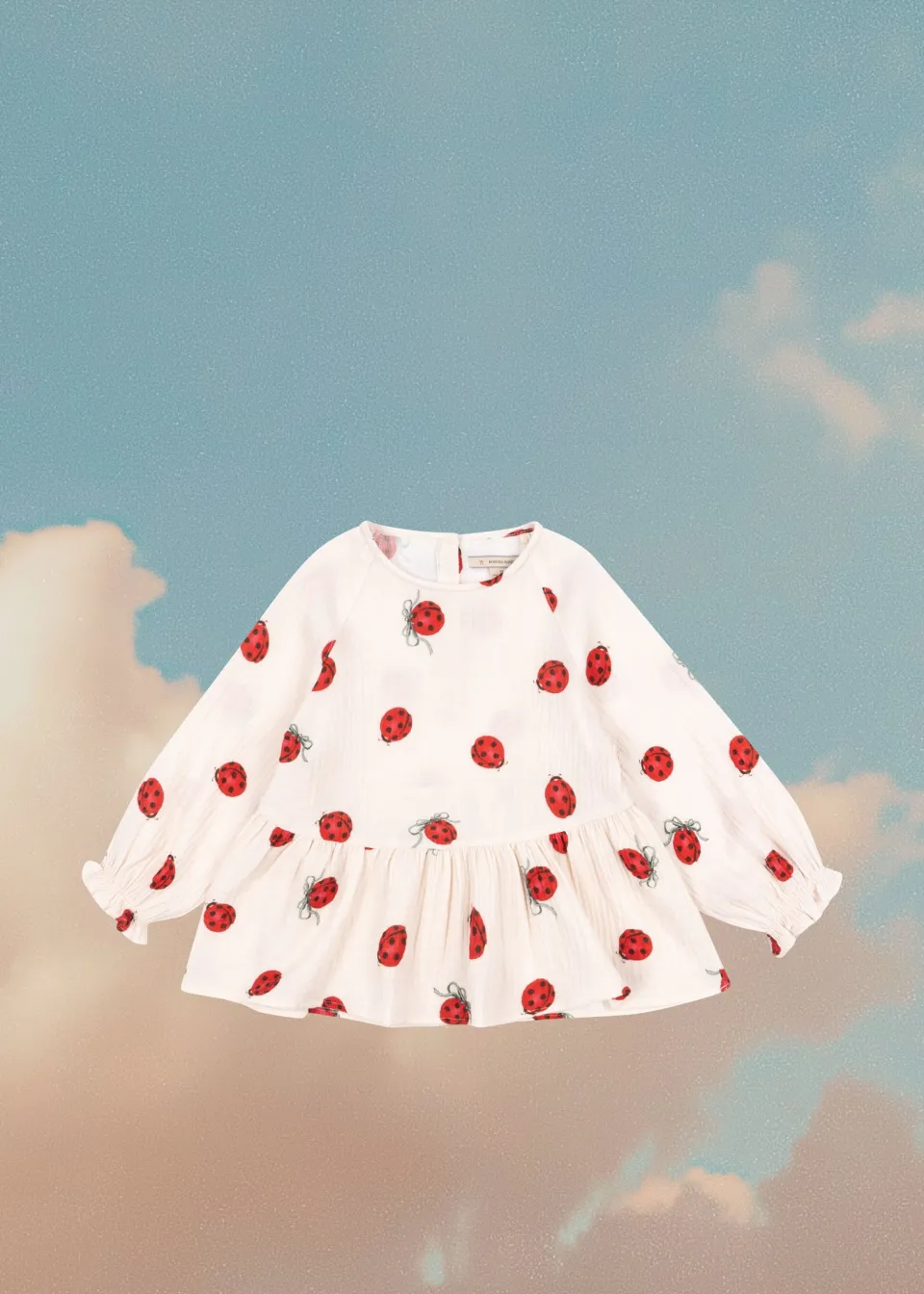 Konges Sløjd Overdele|Coco ladybug bluse - ladybug bow ladybugbow