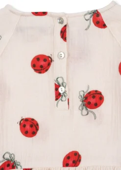Konges Sløjd Overdele|Coco ladybug bluse - ladybug bow ladybugbow