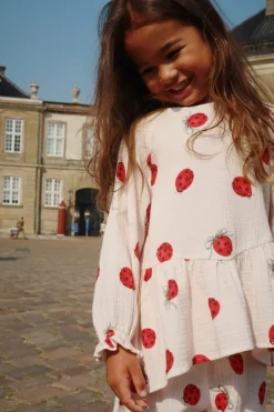 Konges Sløjd Overdele|Coco ladybug bluse - ladybug bow ladybugbow