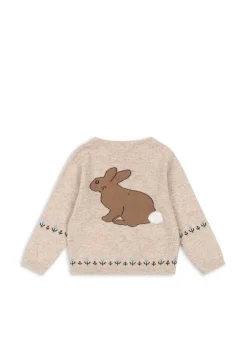 Konges Sløjd Overdele|ELI CARDIGAN - OFF WHITE MELANGE offwhitemelange