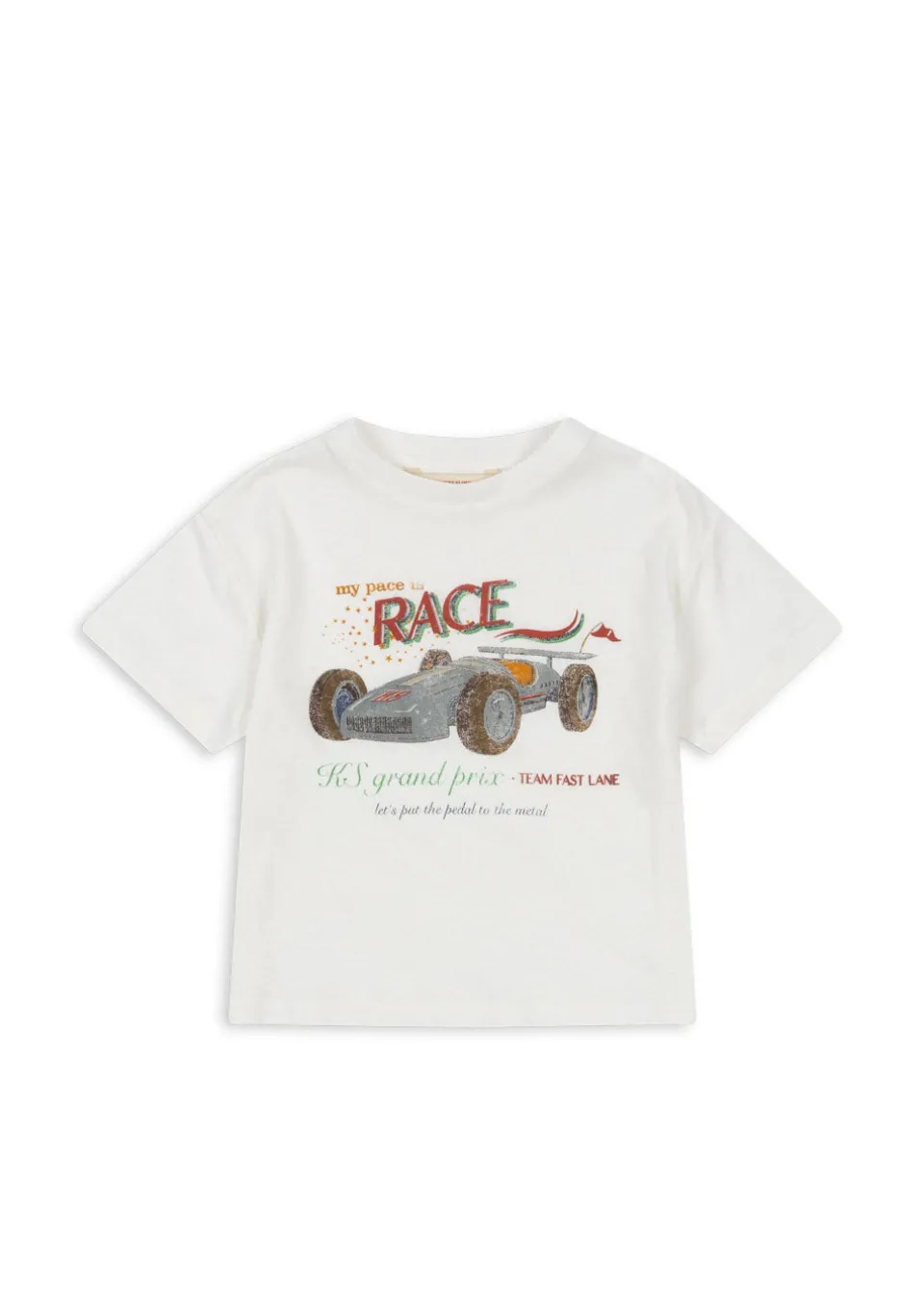 Konges Sløjd Overdele|Era tee - RACE WHITE racewhite