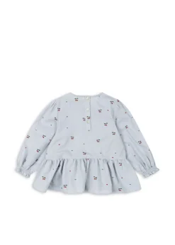 Konges Sløjd Overdele|evia bluse - CHERRY BLUE COEUR cherrybluecoeur