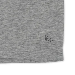 Konges Sløjd Overdele|famo tee - GREY MELANGE greymelange