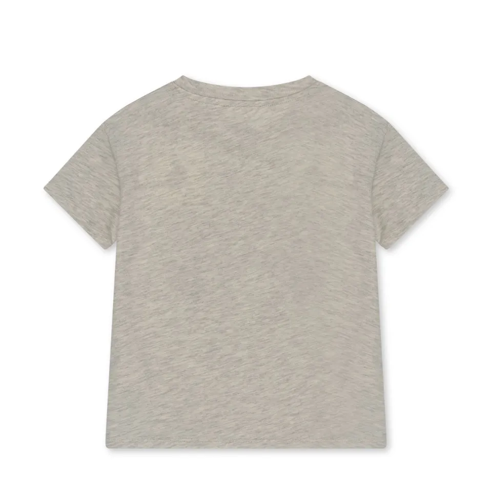 Konges Sløjd Overdele|famo tee - OFF WHITE MELANGE offwhitemelange