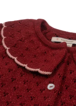 Konges Sløjd Overdele|Holiday cardigan - red dahlia reddahlia