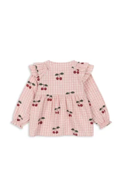 Konges Sløjd Overdele|kim bluse - CHERRY CHECK cherrycheck