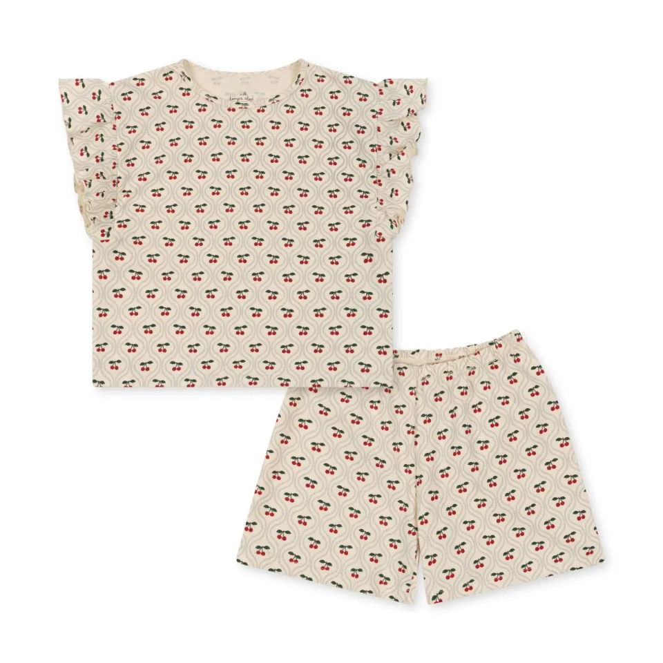 Konges Sløjd Overdele|Underdele|lin sæt - CHERRY MOTIF cherrymotif
