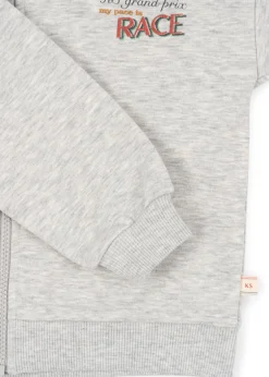 Konges Sløjd Overdele|lou hættetrøje - GREY MELANGE greymelange