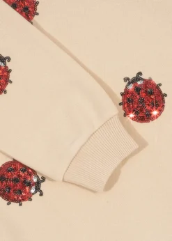 Konges Sløjd Overdele|Lou Ladybug Sweatshirt - ladybug glitter ladybugglitter