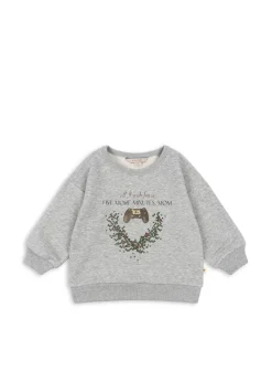 Konges Sløjd Overdele|lou sweatshirt - grey melange greymelange