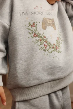 Konges Sløjd Overdele|lou sweatshirt - grey melange greymelange
