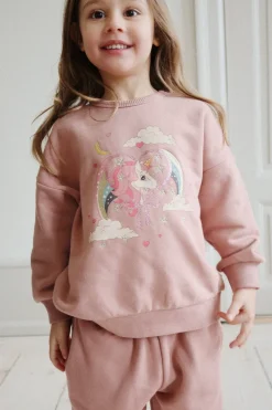 Konges Sløjd Overdele|LOU SWEATSHIRT - MAHOGANY ROSE mahoganyrose