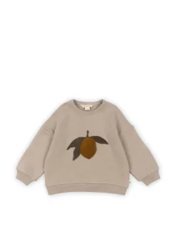 Konges Sløjd Overdele|lou sweatshirt - oxford tan oxfordtan