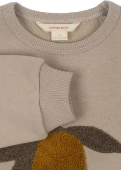 Konges Sløjd Overdele|lou sweatshirt - oxford tan oxfordtan
