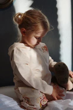 Konges Sløjd Overdele|loupy lou hættetrøje - ecru