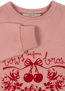 Konges Sløjd Overdele|Loupy lou sweatshirt - bow rose bowrose