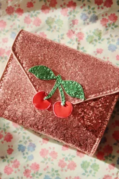 Konges Sløjd Tasker|Accessories|LOVE LETTER PUNG - pink glitter pinkglitter