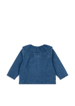 Konges Sløjd Overdele|magot skjorte - DENIM BLUE CHERRY denimbluecherry
