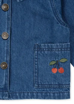 Konges Sløjd Overdele|magot skjorte - DENIM BLUE CHERRY denimbluecherry